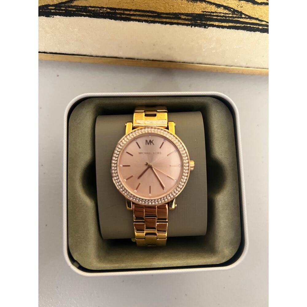 Michael Kors MK7346 Women's Rose Gold Stainless Steel Watch - Picture 1 of 5
